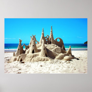 Sandslottaffisch Poster