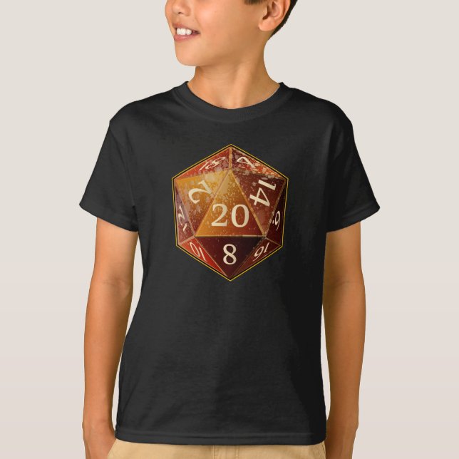 Sandsten för D&D d20 och solbränd SAHARA matris T Shirt (Framsida)