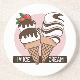 Sandsten Ice Cream Älskare underlägg