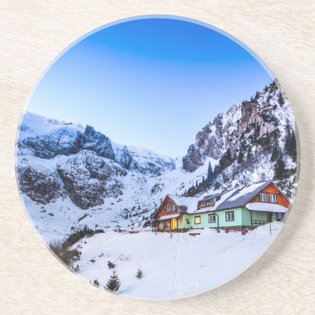 Sandstensdryckesunderlägg Malaiesti, Bucegi Underlägg Sandsten (Framsidan)