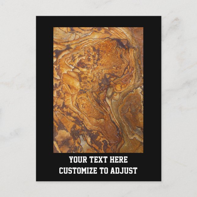 Sandstone abstrakt mönster vykort (Framsida)