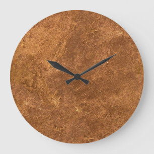 Sandstone Brown Design Stor Klocka