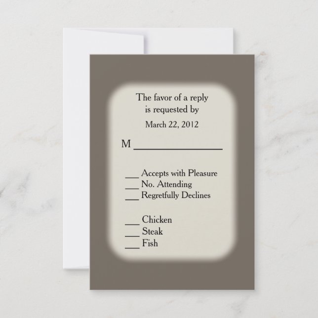 Sandstone Brown OSA med menyalternativ Kort (Framsida)