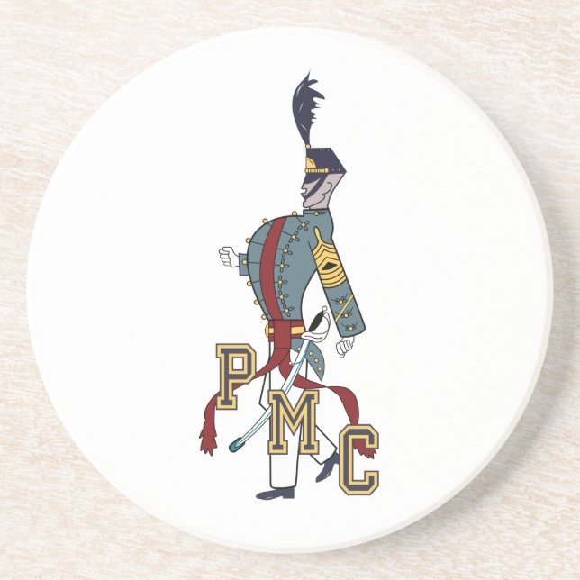 * Sandstone Drink Underlägg w/Proud Cadet logotyp (Framsidan)