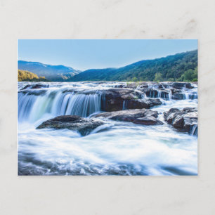 Sandstone Falls, Väster Virginia Postcard Vykort