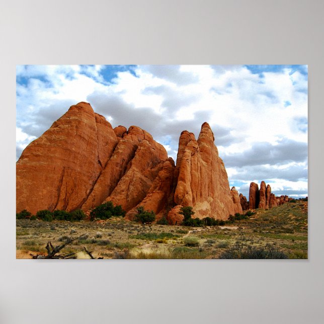 Sandstone Fins, Arches National Park, Utah Poster (Framsidan)