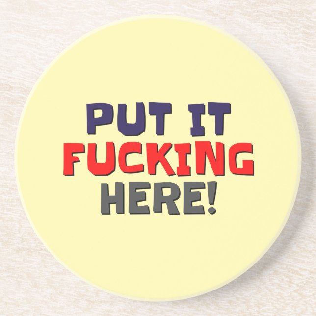 Sandstone Party Underlägg (Framsidan)