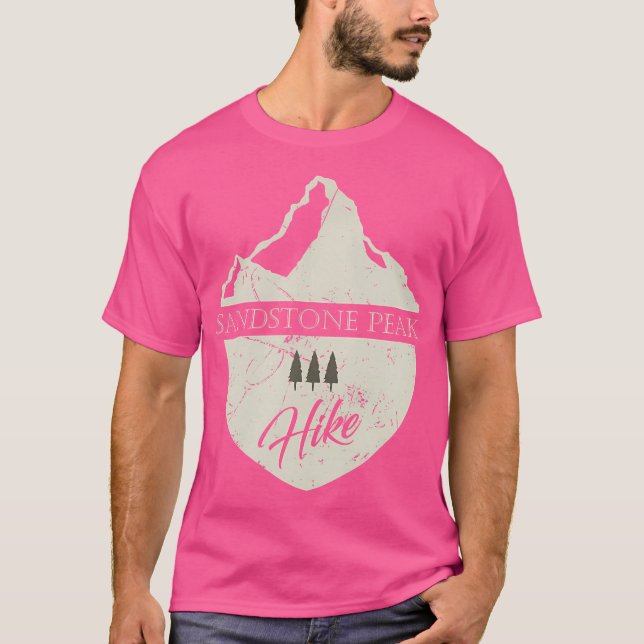 Sandstone Peak T Shirt Santa Monica Mountains Hiki (Framsida)