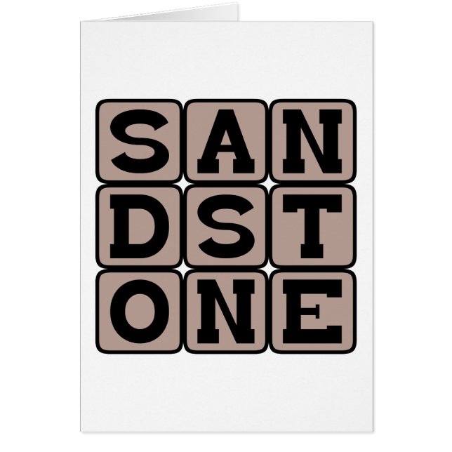 Sandstone, södra Sten Hälsningskort (Framsidan)
