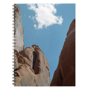 Sandstone Sten Fins Utah Desert Photo Anteckningsbok Med Spiral