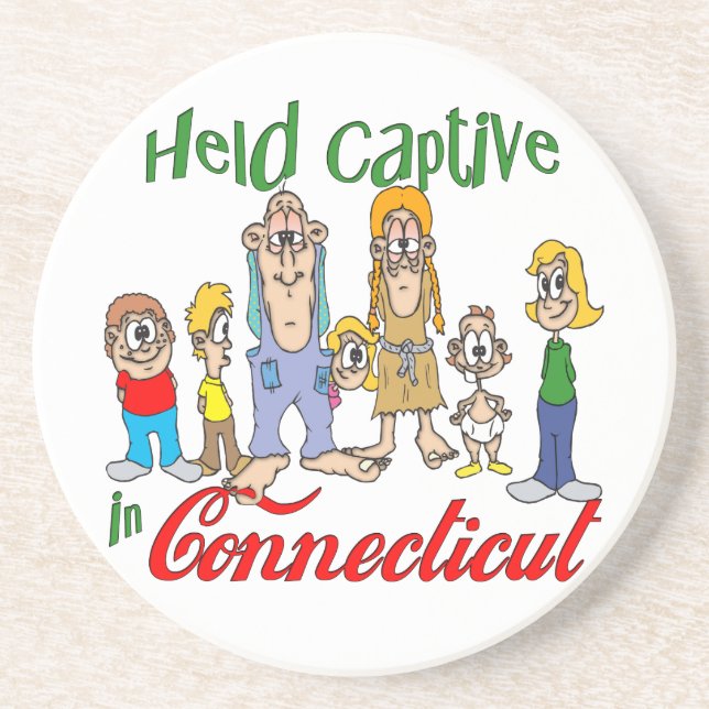 Sandstone Underlägg Connecticut Funny Trailer Park (Framsidan)