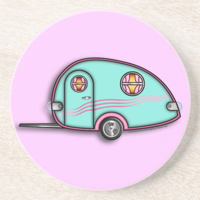 Sandstone-Underlägg för Tear Drop RV-släpfordon Underlägg (Framsidan)