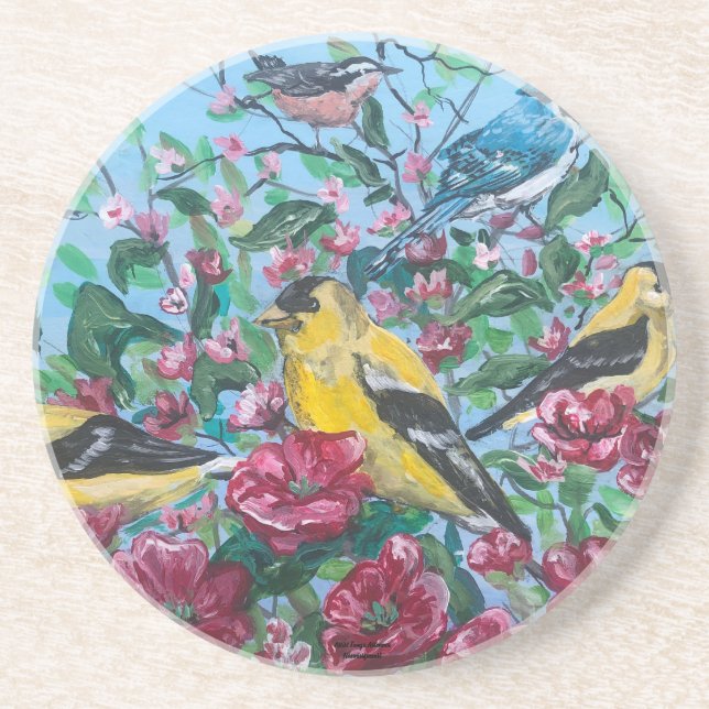 Sandstone Underlägg originalhandmålad grafik (Framsidan)