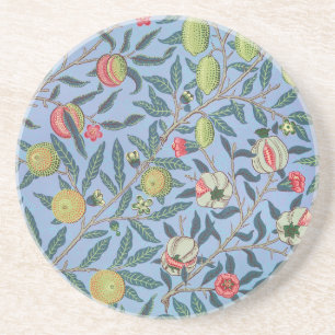 SANDSTONE UNDERLÄGG WILLIAM MORRIS BLUE POMEGRANA