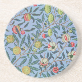 SANDSTONE UNDERLÄGG WILLIAM MORRIS BLUE POMEGRANAT