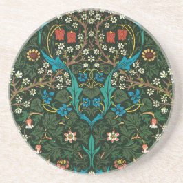 SANDSTONE UNDERLÄGG WILLIAM MORRIS "TULIPS" DESIGN