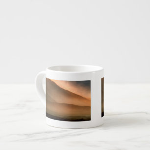 Sandstorm på MesquiteSanddyner, solnedgång Espressomugg