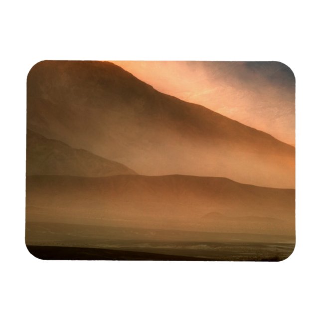 Sandstorm vid Mesganska Sand Dunes, Sunset Magnet (Horisontell)