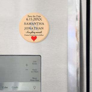 Sandstrand Bröllop Spara Datum Hjärtat Magnet
