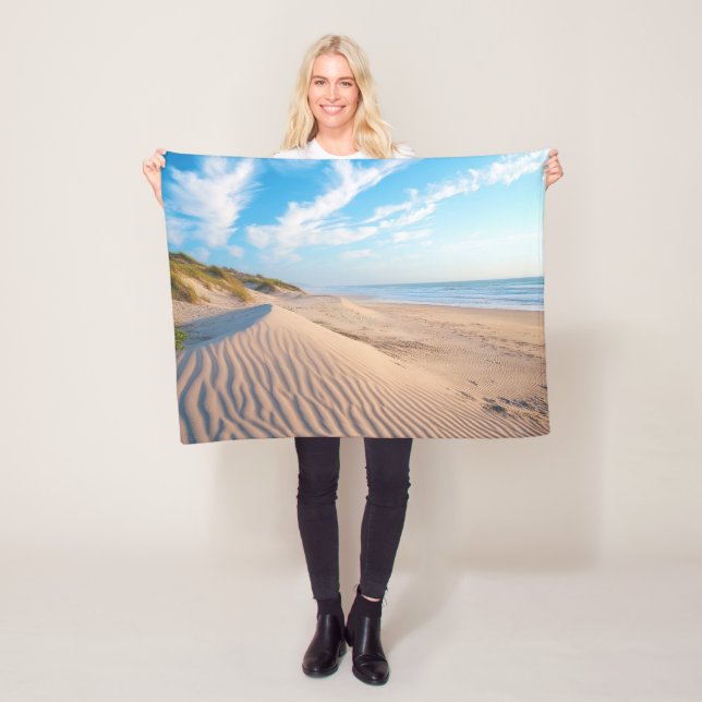 Sandstrand Fleecefilt (På plats)