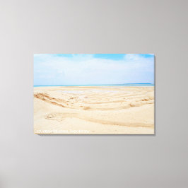Sandstrand Havskust Landskaps Resefoto Canvastryck