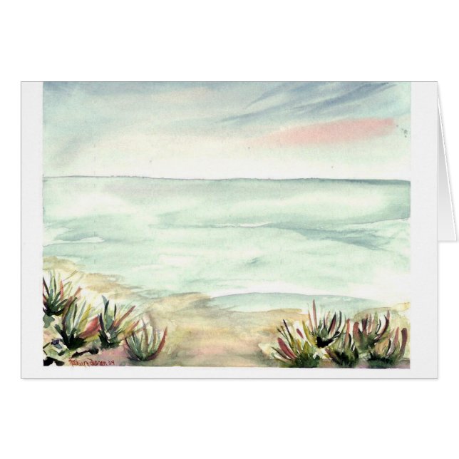 Sandstrandkort OBS Kort (Framsidan Horizontal)