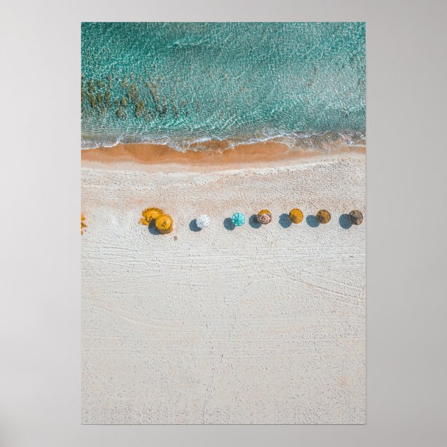 Sandstrandsparaplyaffisch Poster (Framsidan)