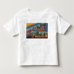 Sandusky Ohio - Lake Erie - cederträ pekar T-shirt