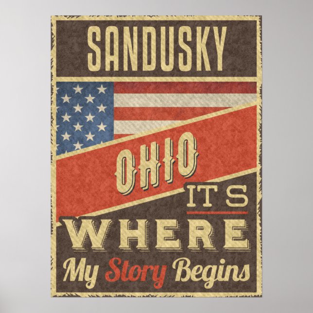 Sandusky Ohio Poster (Framsidan)