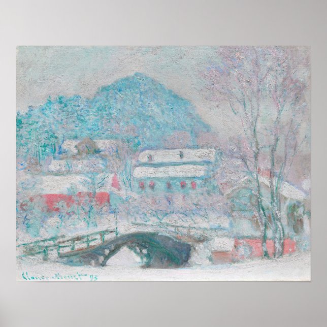 Sandvika, Norge (1895) av Claude Monet Poster (Framsidan)