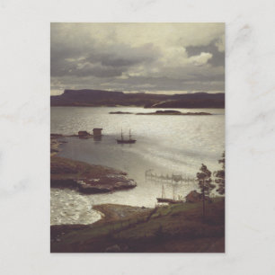 Sandviksfjorden av Hans Gude Vykort