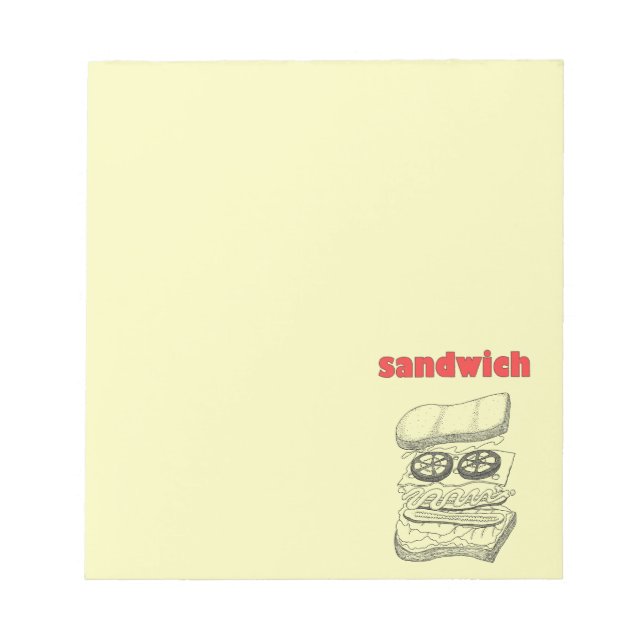 Sandwich Anteckningsblock (Framsida)
