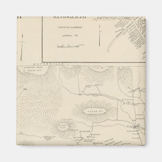 Sandwich, Carroll Co Magnet (Framsidan)