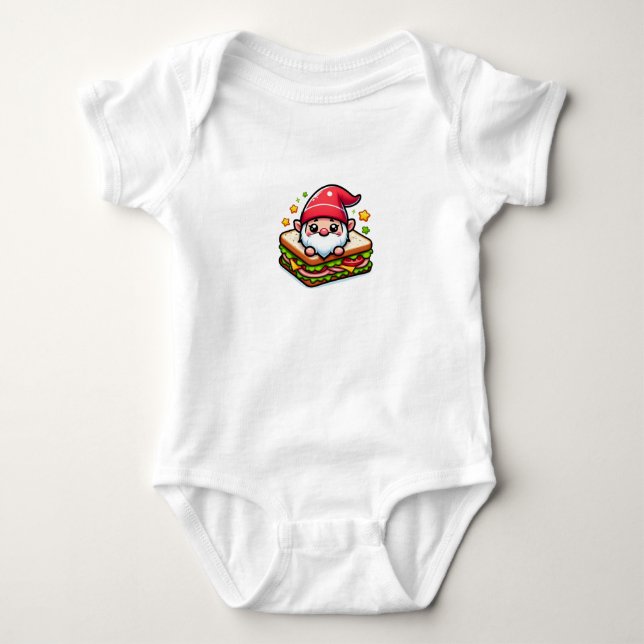 Sandwich Gnome Surprise T Shirt (Framsida)