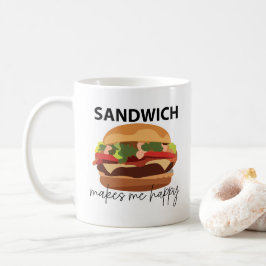Sandwich gör mig Lycklig Kaffemugg