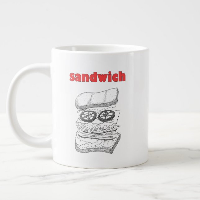 Sandwich Jumbo Mugg (Vänster)
