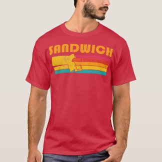Sandwich Massachusetts Vintage Distress Souvenir T Shirt
