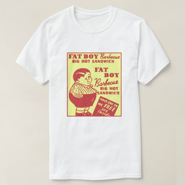 Sandwich med stor Hett T Shirt (Design framsida)