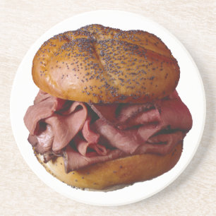 Sandwich, rostat nötkött underlägg sandsten