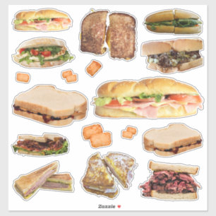 Sandwich Stickers Klistermärken
