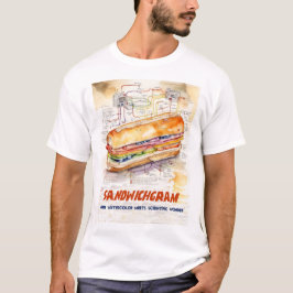 Sandwichgram - Diagram över den perfekta smörgåsen T Shirt