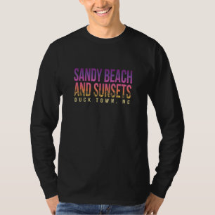 Sandy Beach and Sunsets Anka Town Summer North Car T Shirt