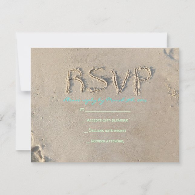 SANDY BEACH Bat mitzvah BAR-svarskort OSA Kort (Framsida)