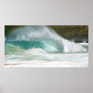 Sandy Beach Big Surfa Poster