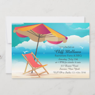 Sandy Beach-inbjudan Inbjudningar
