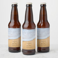 Sandy Beach med Foamy Surfa Bröllop