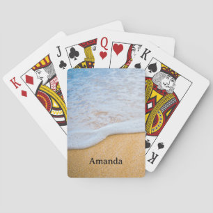 Sandy Beach med skummad Surfa Casinokort