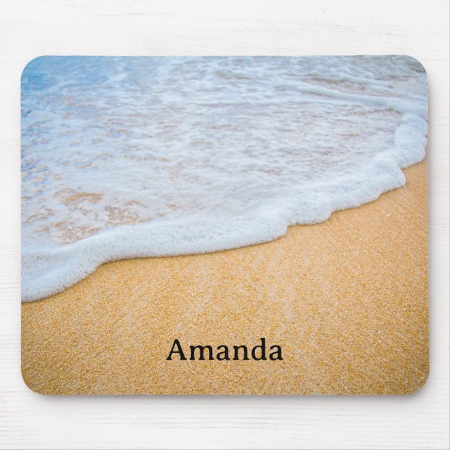 Sandy Beach med skummad Surfa Musmatta (Framsidan)