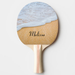 Sandy Beach med skummad Surfa Pingisracket