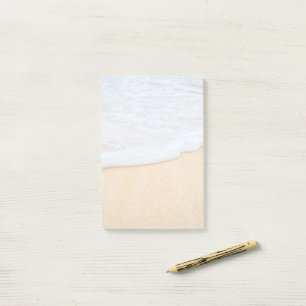 Sandy Beach med skummad Surfa Post-it Block